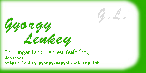 gyorgy lenkey business card